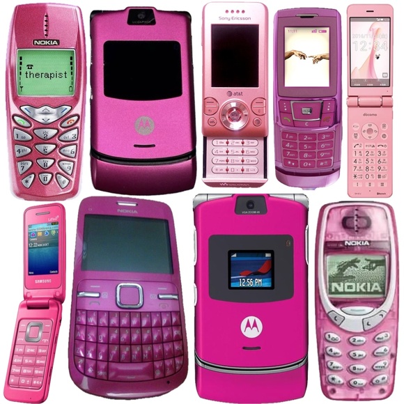 FASHION WH0RE Pink Vintage Cellphone 2 pc. Set. Crop top and Skirt - Picture 4 of 6